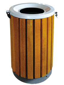 金典鋼木垃圾桶JD-B037 環保設施中的實用美學與催化燃燒系統的協同增效